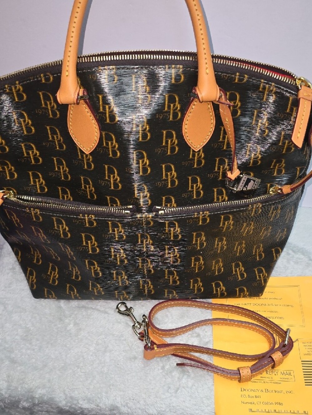 Dooney & Bourke Signature Satchel - Picture 11 of 11